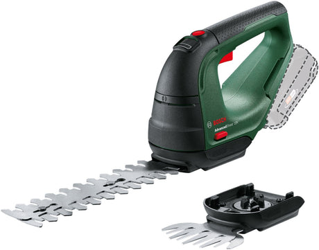 Bosch advancedshear 18v-10 Akku-Heckenschere – inkl. Strauchscherenmesser und Grasscherenmesser – ohne 18-V-Akku und Ladegerät