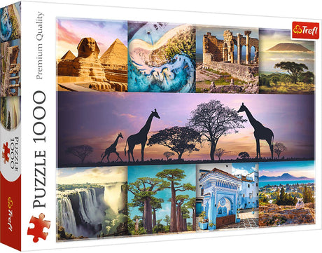 Trefl Puzzle Afrika – 1000 Teile – Puzzle-Collage.