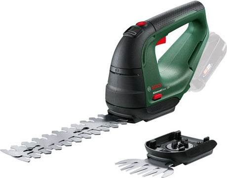Bosch advancedshear 18v-10 Akku-Heckenschere – inkl. Strauchscherenmesser und Grasscherenmesser – ohne 18-V-Akku und Ladegerät