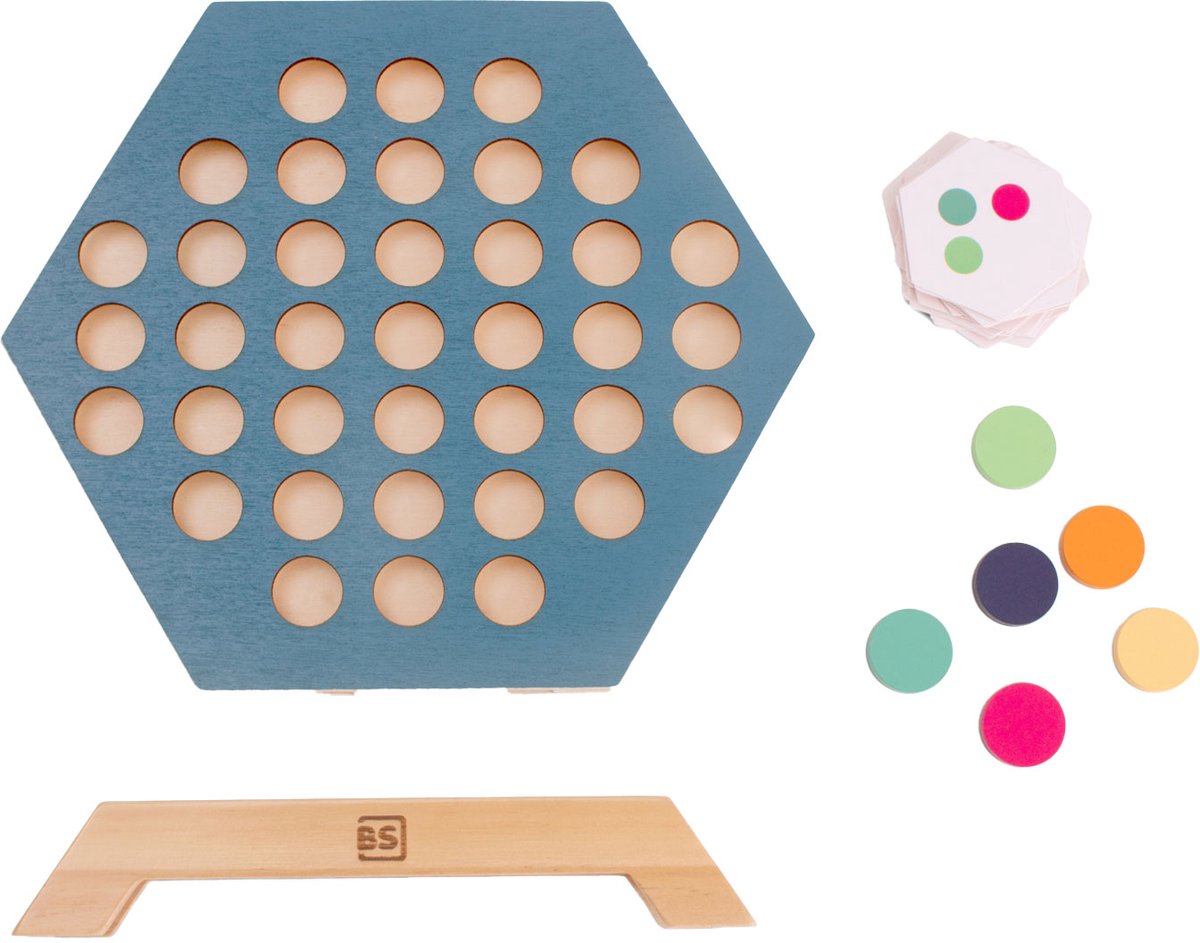 Bs Toys Brettspiel 3 zusammen – Lernspielzeug – ab 6 Jahren – 2 bis 4 Spieler – Geschenk für Kinder