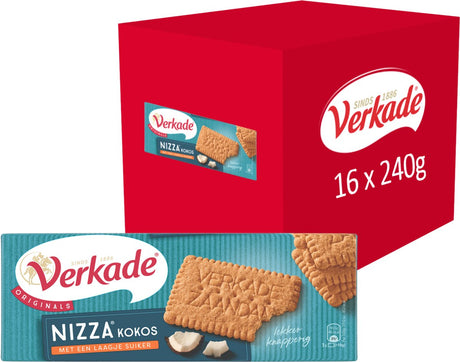 Verkade - Cookie - Nizza-Kokoskekse - 16 x 240 Gramm