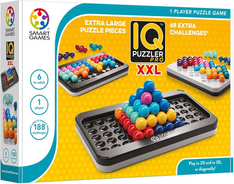 Smartgames - iq puzzler pro xxl - 188 Aufgaben - 2D- und 3D-Rätsel