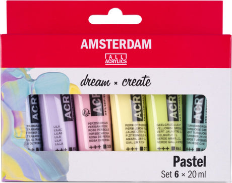 Acrylfarben-Pastellset der Amsterdamer Standardserie | 6 x 20 ml