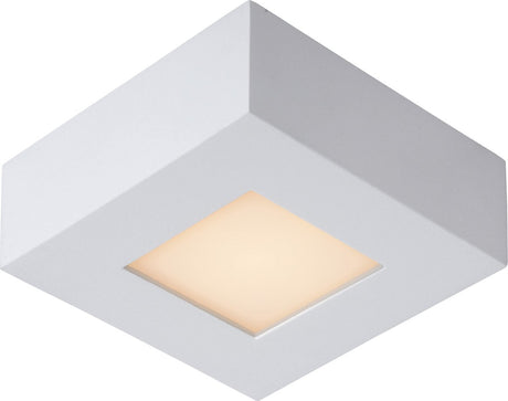 Lucide Brice-LED - Deckenleuchte (Deckenleuchte) Badezimmer - LED dimmbar - 1x8W 3000K - IP44 - Weiß