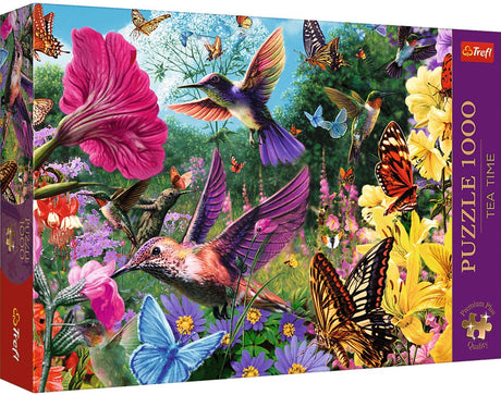 Trefl Puzzle Tea Time Kolibri Garten 1000 Teile Premium.