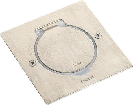 Legrand - Schuko-Bodensteckdose 2p Aluminium - Silber