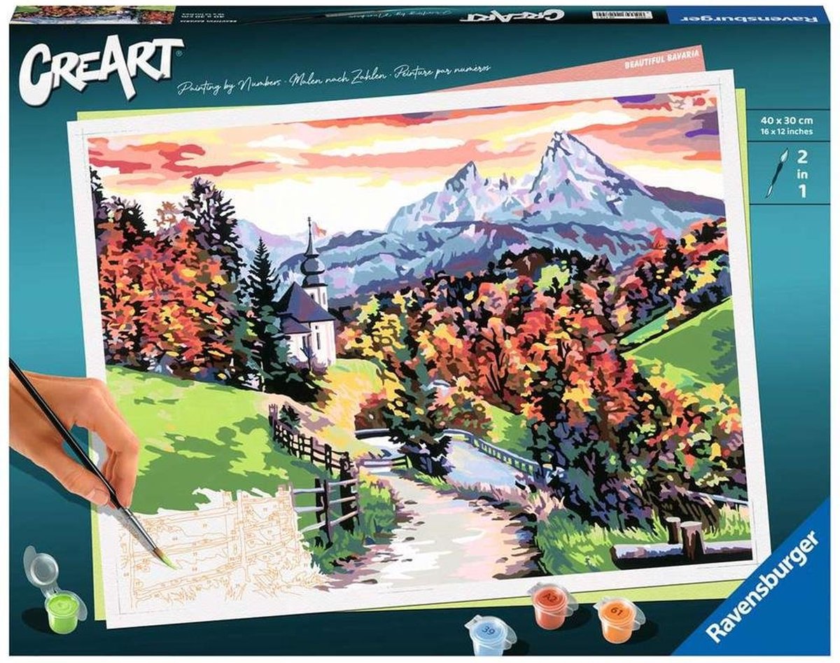 Ravensburger erstellt wunderschönes Bayern-Malen nach Zahlen