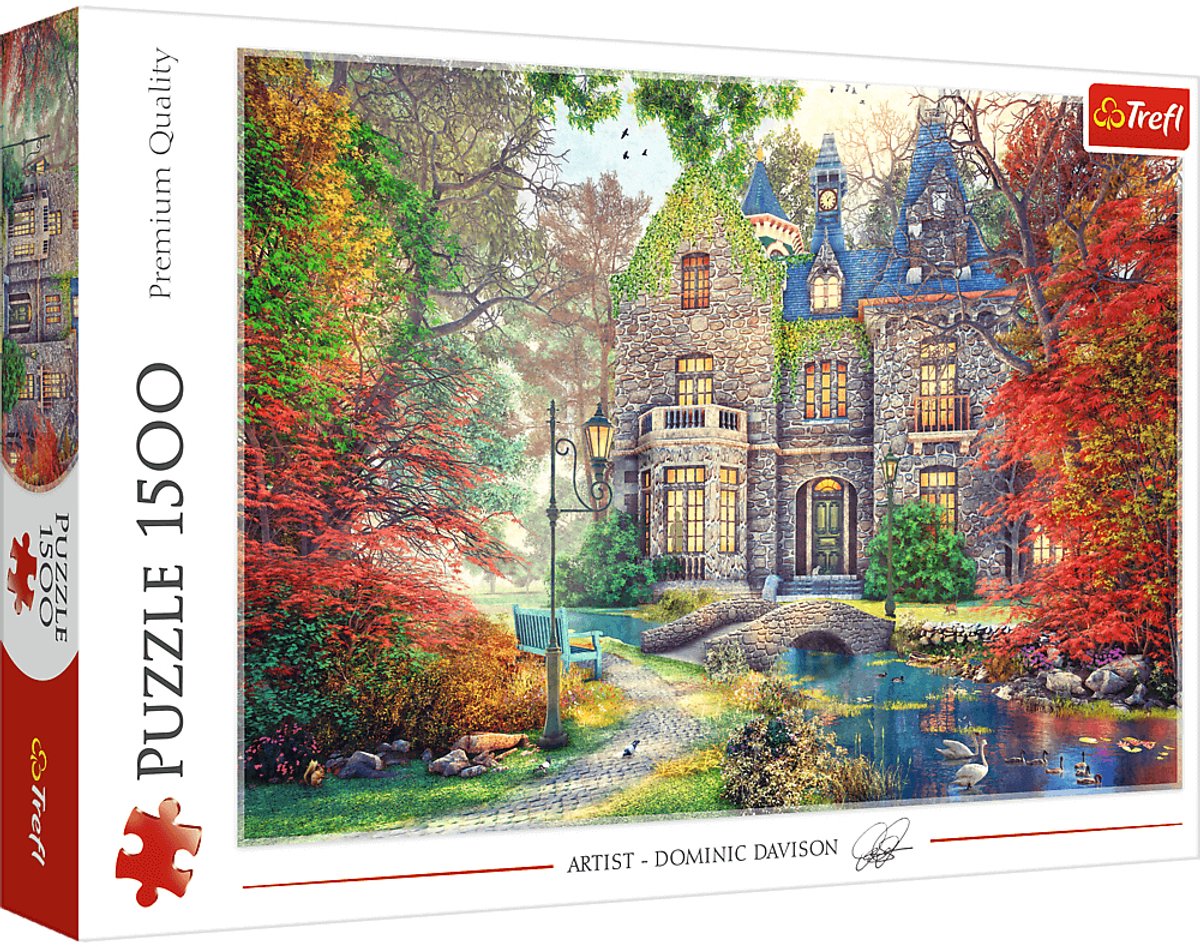 Trefl Puzzle Herbstvilla – 1500 Teile Puzzle für Erwachsene.