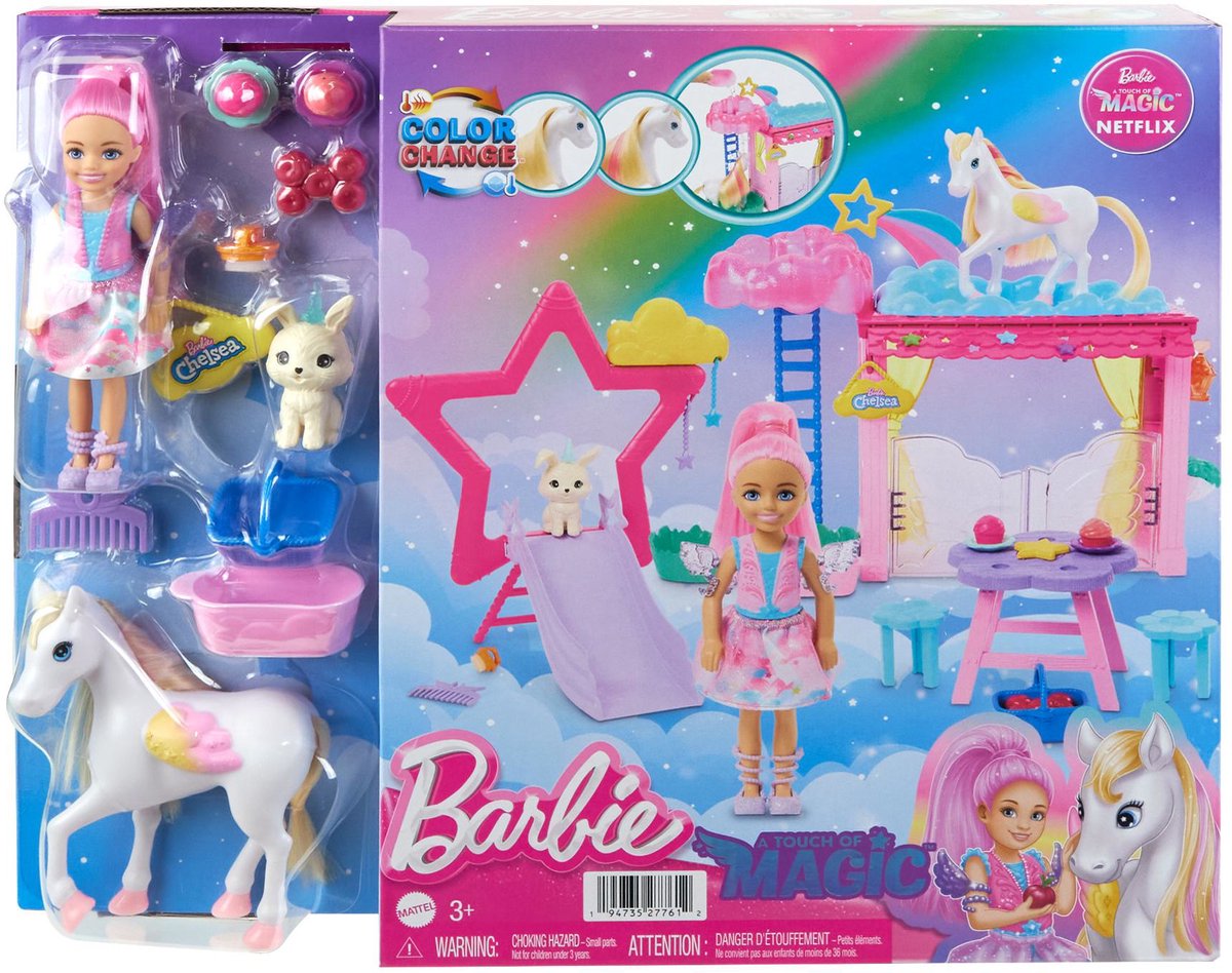 Barbie ein Hauch von Magie – Spielset – mit Puppe und Zubehör
