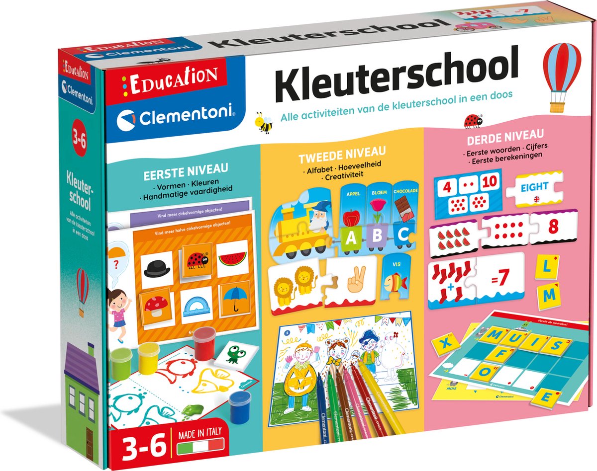 Clementoni Bildung – Kindergarten – Kleinkindspielzeug – Lernspielzeug – 3–6 Jahre
