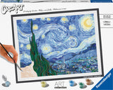 Ravensburger Creart Malen nach Zahlen – Die Sternennacht Van Gogh