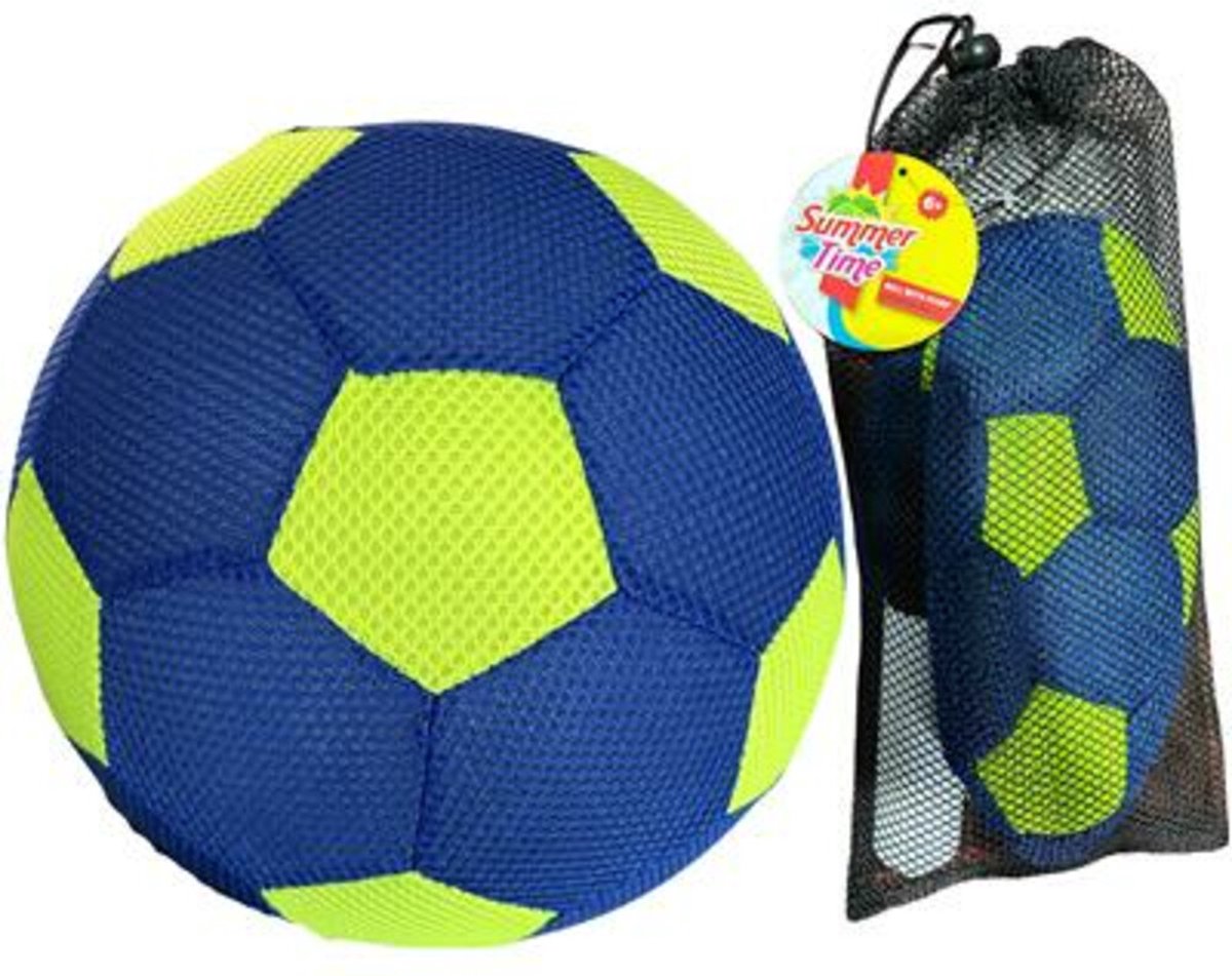 Sommerlicher aufblasbarer Ball mit Pumpe blaugrün