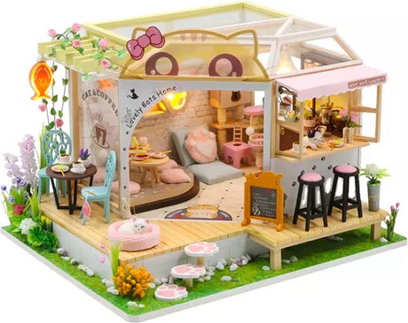 Markenloser Hongda-Katzencafégarten – Miniaturhaus zum Selbermachen