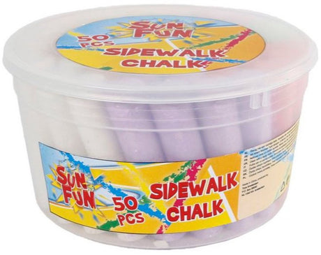 Saison-Gehwegkreide Sun Fun 105x25mm 8x6 Farben im Eimer