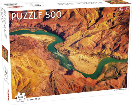 Tactic Desert Grand Canyon – Puzzle – 500 Teile – beeindruckende Wüstenlandschaft – schlankes und beruhigendes Design – hohe skandinavische Qualität