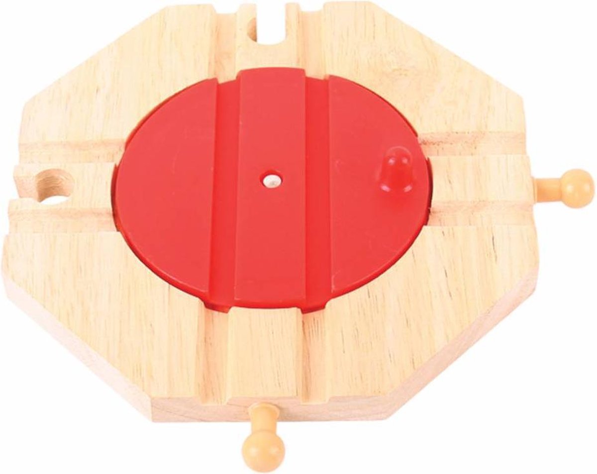 Bigjigs Holzschienen - 4 -umlaufende Plattenspieler