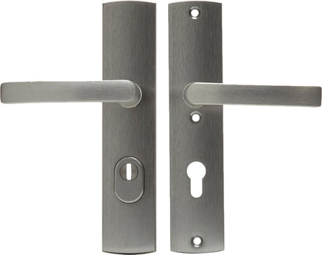 Axa veiligheidsbeslag (curve plus) inox geslepen: kruk-kruk (model blok) pc72 met kerntrekbeveiliging skg***