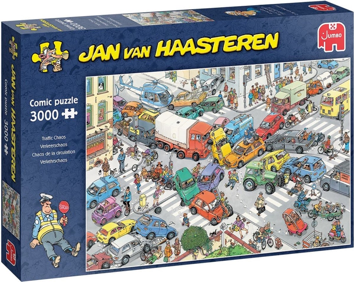 Jan van Haasteren Puzzle - Verkehrschaos, 3000 Teile.