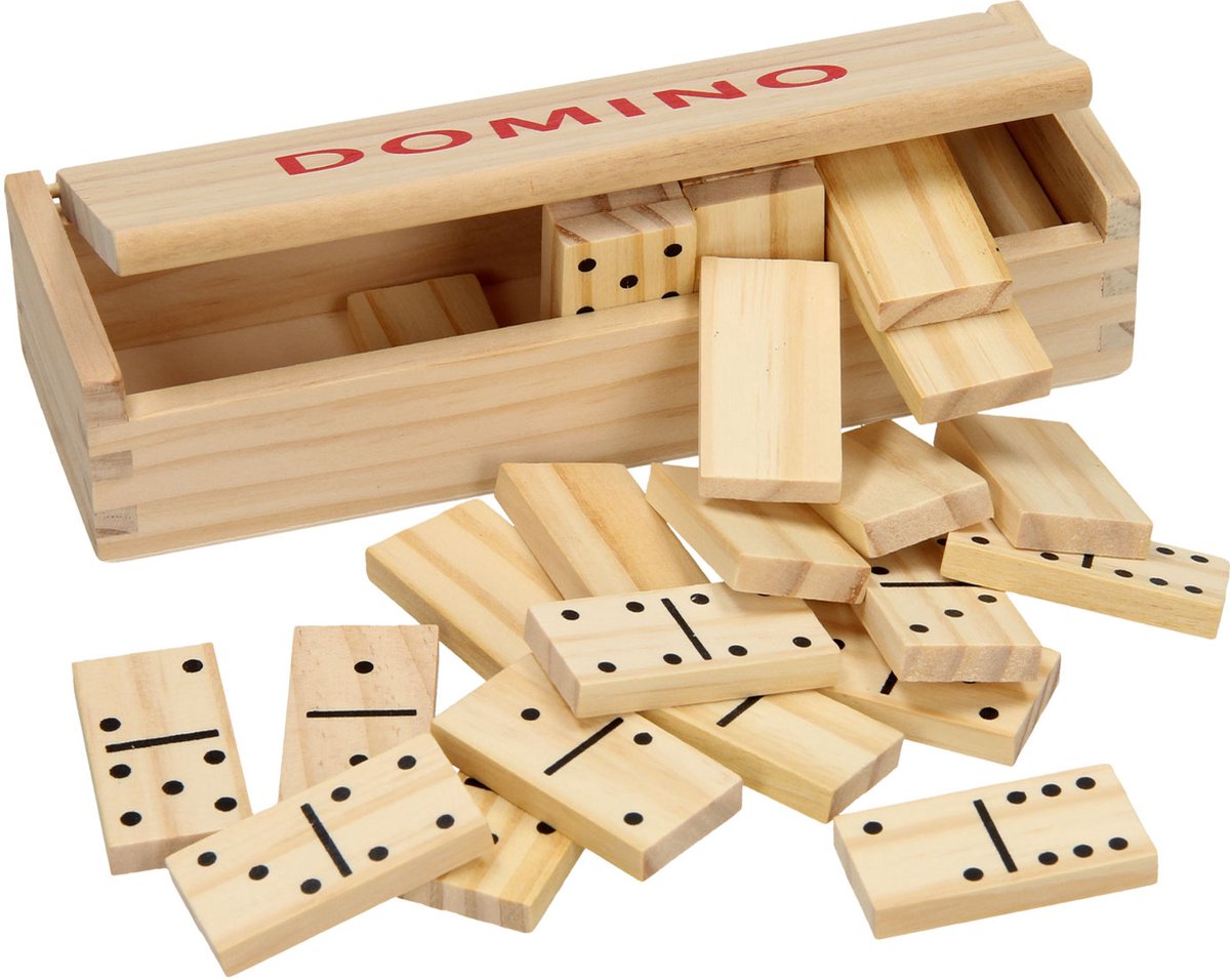 Domino aus natürlichem Holz