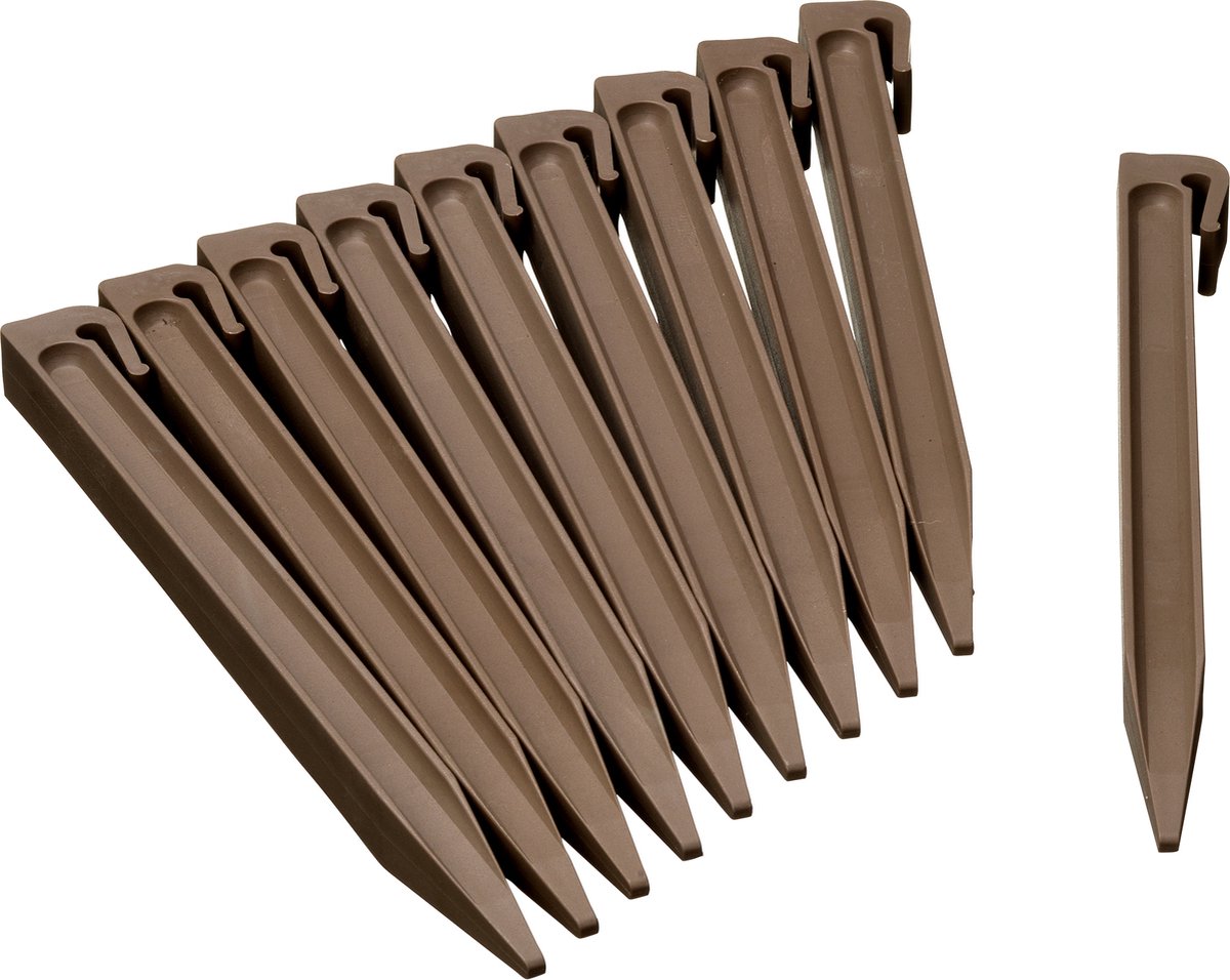 Natur - Erdspieße (10 Stk.) - H26,7cm - Taupe - für Randkanten