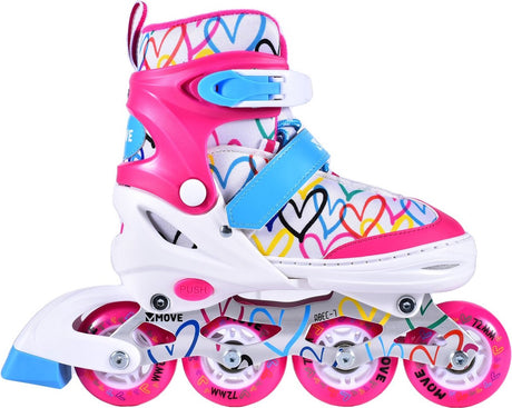 Move Inlineskates: Love White Pink (562411) Größe 34 37