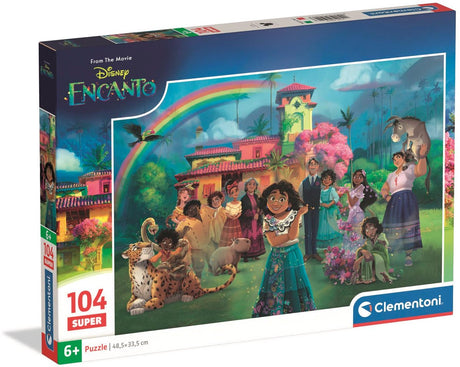 Clementoni – Kinderpuzzle – 104 Teile – Disney Encanto – fröhliche Farben – ab 6 Jahren