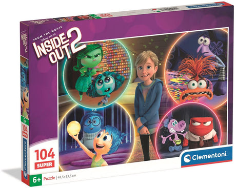 Clementoni – Kinderpuzzle – 104 Teile – Inside-Out-Thema – Puzzle ab 6 Jahren