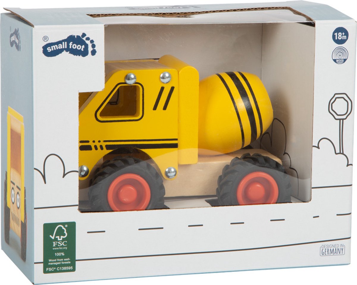 Small Foot - Zement-LKW aus Holz gelb