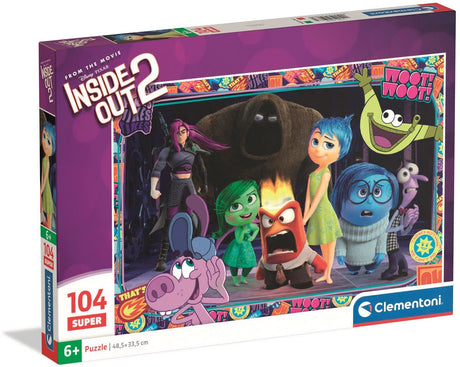 Clementoni – Kinderpuzzle – 104 Teile – Inside-Out-Thema – Puzzle ab 6 Jahren