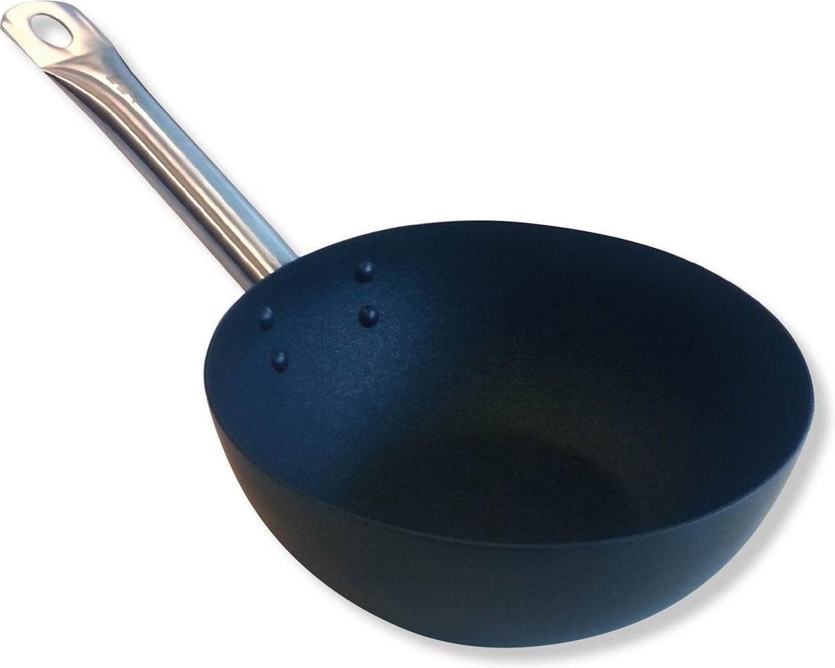 Point-Virgule-Wokpfanne – Kohlenstoffstahl – Excalibur-Antihaftbeschichtung – ø 20 cm