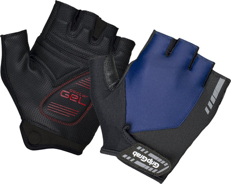 Gripgrab - Progel gepolsterte Kurzfinger-Sommer-Fahrradhandschuhe Fahrradhandschuhe mit Polsterung - Marineblau - Unisex - Größe S