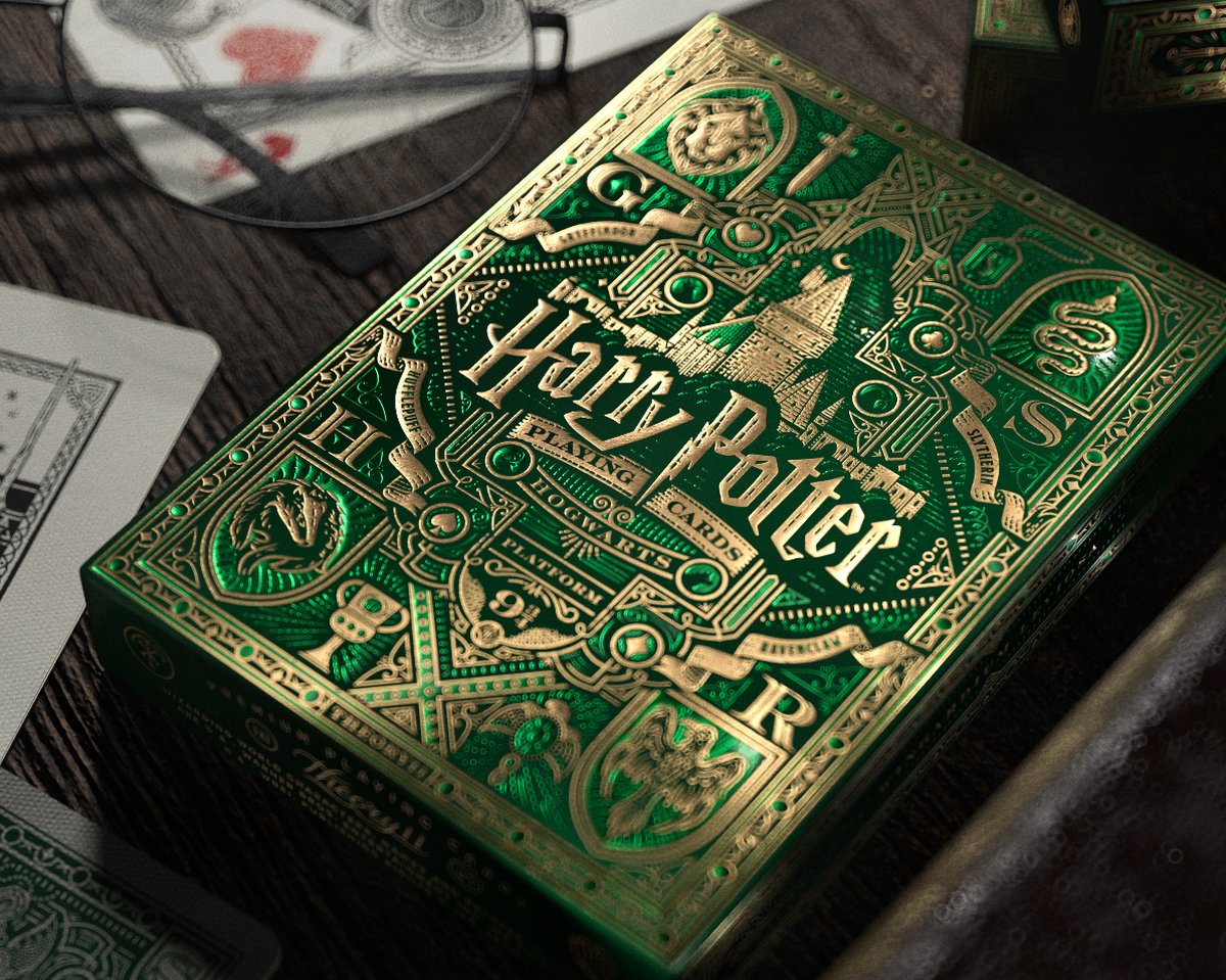 Theory11 harry potter slytherin speelkaarten kaartspel groen