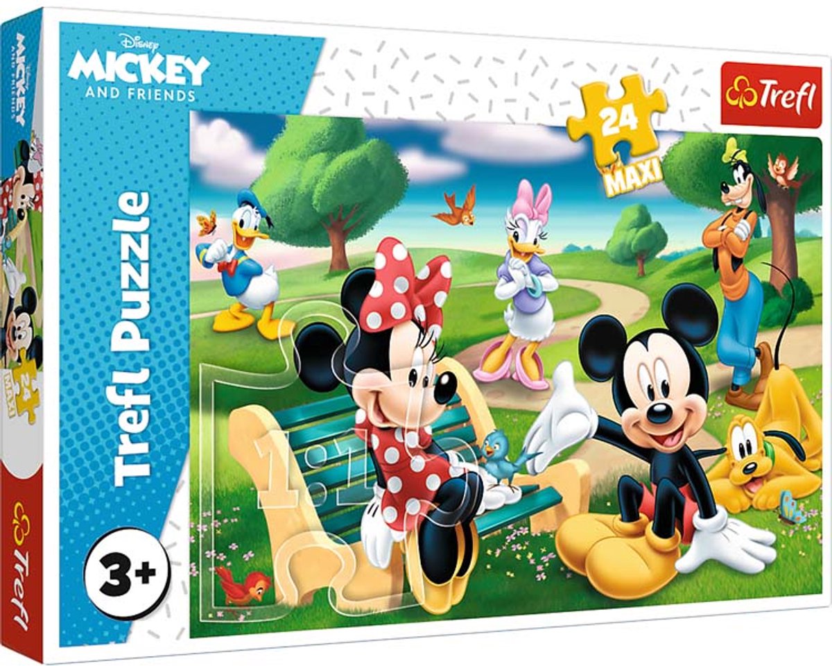 Trefl Puzzle – Mickey Mouse Friends – Disney Papppuzzle 24 Teile.