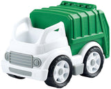 Playgo biobasierter Müllwagen weiß grün – 15 cm
