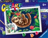 Ravensburger Creart Painting bei Number - süße Faultiere