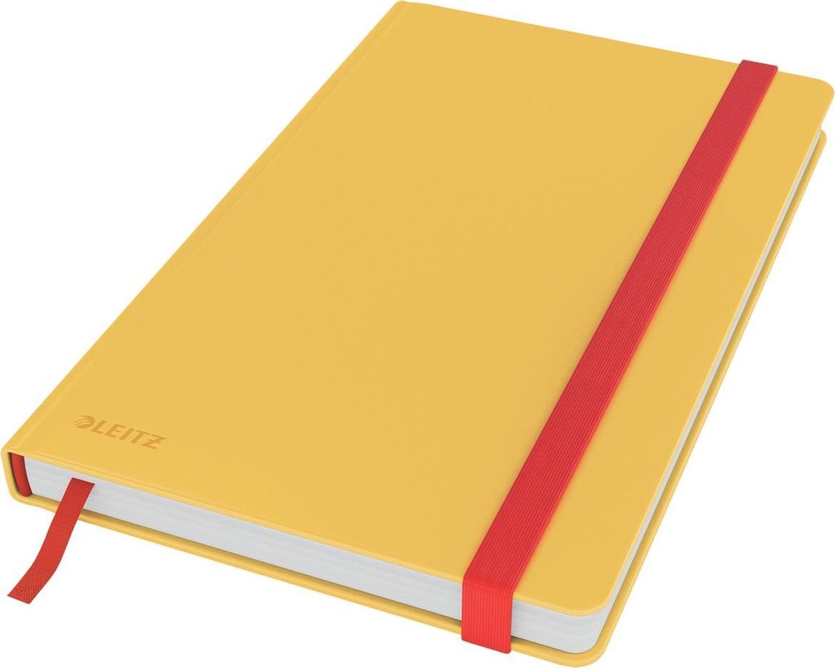 Leitz Cozy Notebook A5 Soft Touch liniert – Hardcover-Notizbuch – warmes Gelb