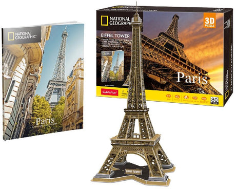 Kubisches lustiges 3D-Puzzle National Geographic Eiffelturm