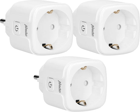 Alecto smart-plug10 triple - smart wifi tussenstekker - 16a 3680w - 3 stuks