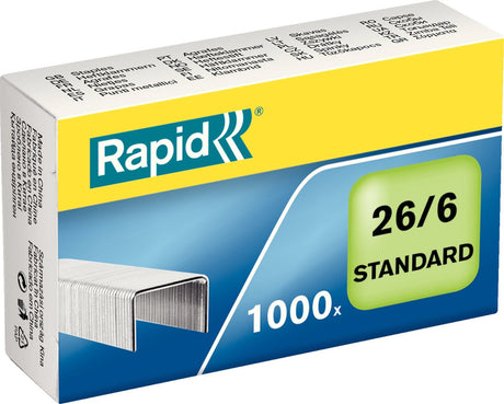 Rapid Standard verzinkt 26 6 Heftklammern – 1000 Heftklammern