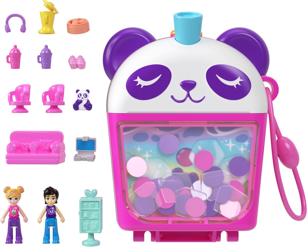 Polly Pocket Bubble Tea Panda Kompakt-Spielset