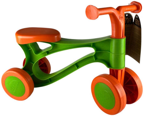 Lena Laufrad Öko Orange Grün – nachhaltiges Spielzeug für Kinder.