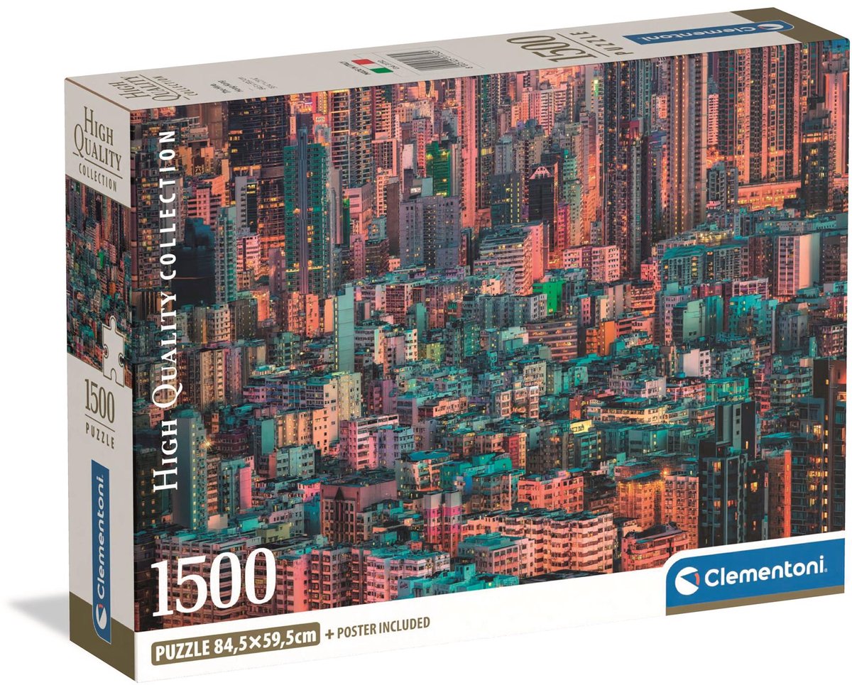 Clementoni – Puzzle – 1500 Teile – The Hive Hong Kong – Puzzle für Erwachsene – hochwertige Sammlung