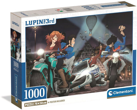 Clementoni – Puzzle – 1000 Teile – Lupine III – Kompaktbox – Puzzle für Erwachsene