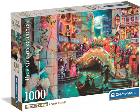 Clementoni – Puzzle – 1000 Teile – Karnevalsmond – hochwertige Kollektion