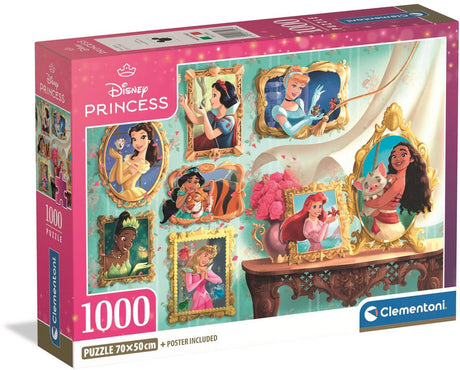 Clementoni – Puzzle – 1000 Teile – Disney Princess – Kompaktbox