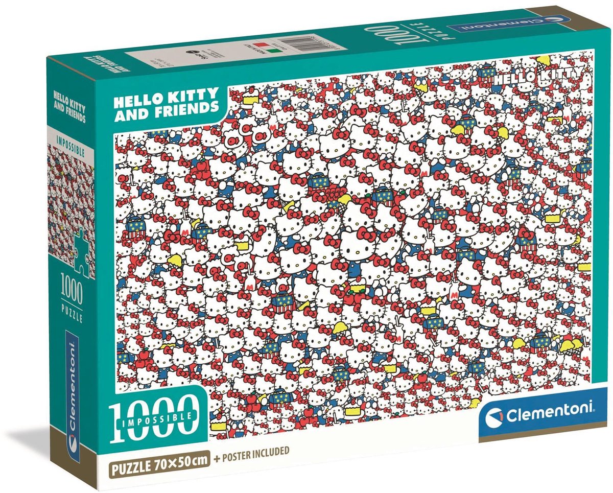 Clementoni Unmögliches Puzzle „Hallo Kitty“ – 1000 Teile.