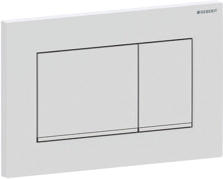 Geberit Sigma20 Bedienplatte – 2-Tasten-Unterputz – rechteckige Tasten – mattweiß, leicht zu reinigen