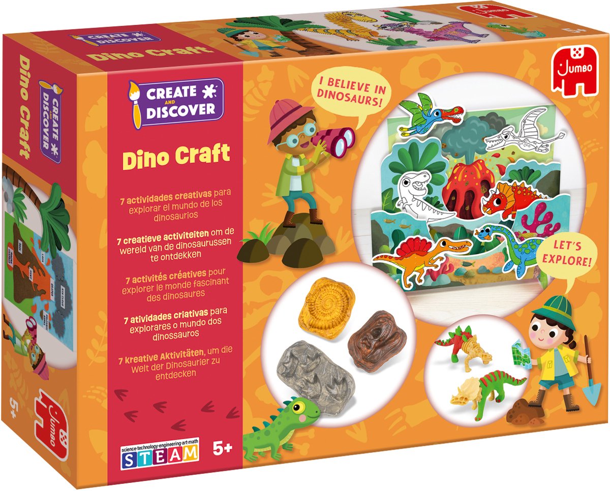 Jumbo Create Discover Dino Craft Bastelset