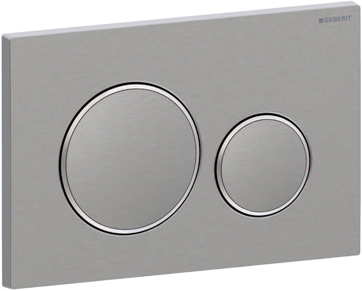Geberit sigma 20 bedieningspaneel - geborsteld rvs
