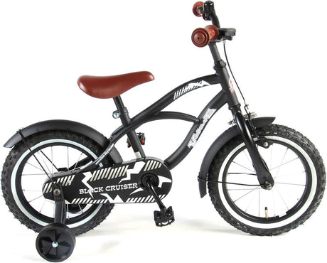 Volare Black Cruiser Children's Bicycle - Jungen - 14 Zoll - schwarz - 95% zusammengebaut